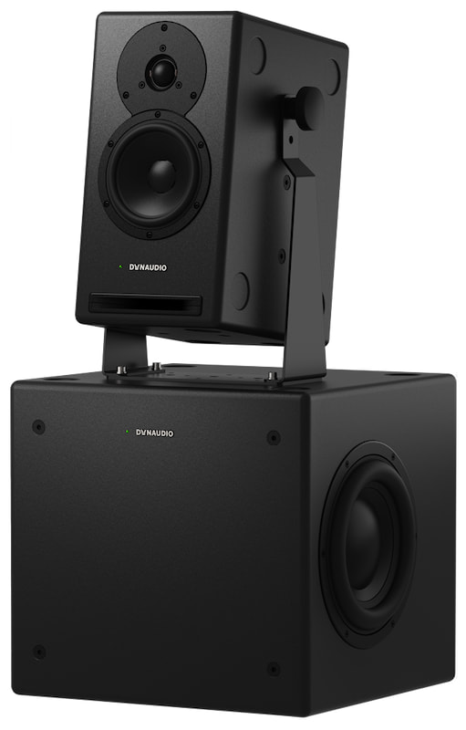 Dynaudio Core 5 and Core Sub Compact Subwoofer with mounting bracket