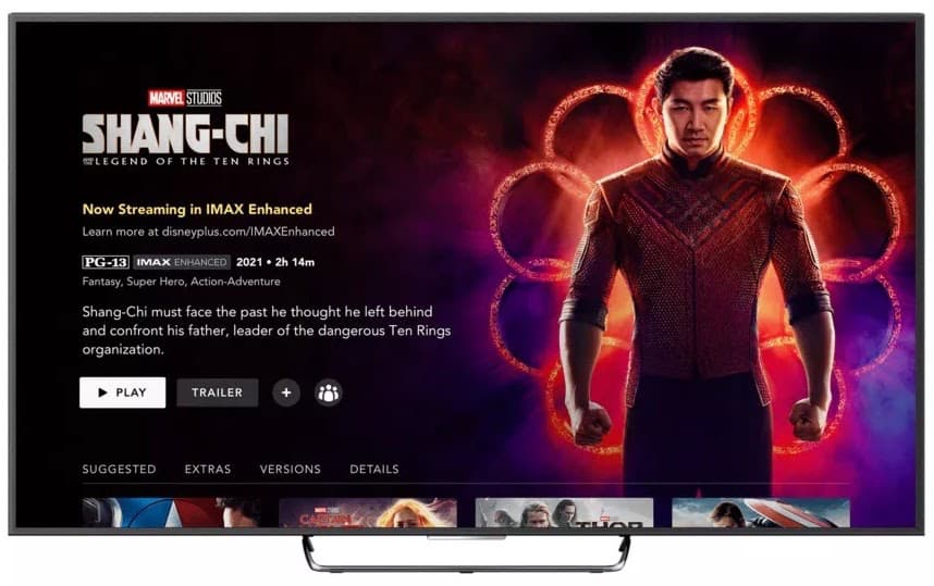 Shang-Chi IMAX Enhanced on Disney+ Shang Chi Movie in IMAX Enhanced on Disney+