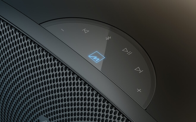 Meridian Ellipse Wireless Streaming Speaker Top Buttons