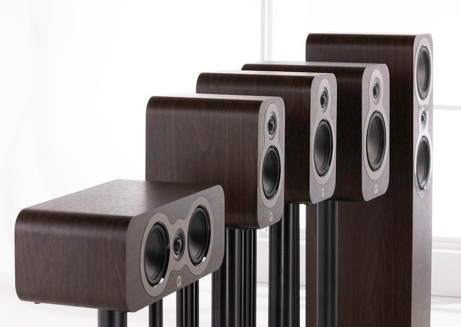 Q Acoustics 3000c loudspeaker series in Claro Rosewood finish