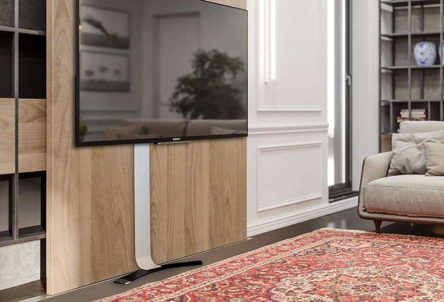 Salamander Acadia TV Stand – Wall Barcelona Salamander Acadia TV Stand Lifestyle Angle