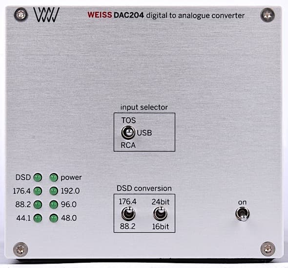 Weiss DAC204 Rear Weiss DAC204 Front